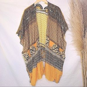 3 for $25 | Sheer Boho Yellow Kimono